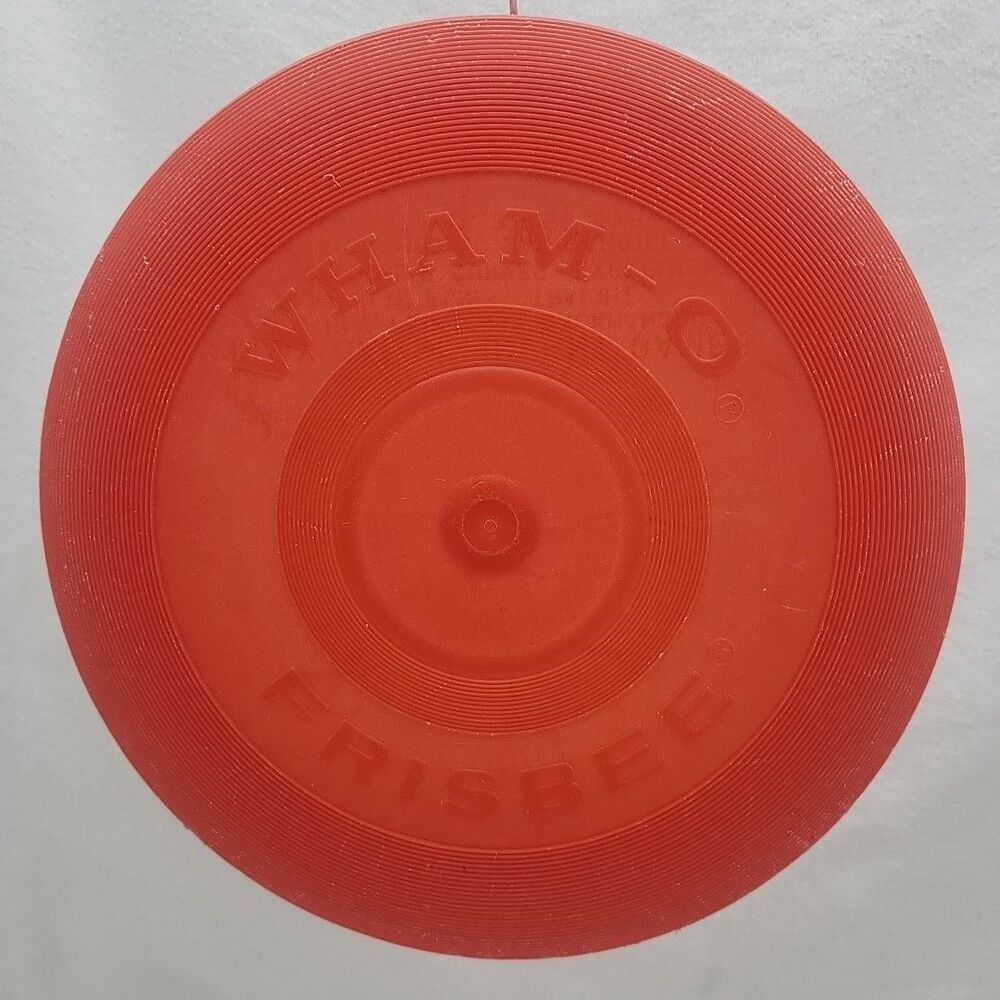 Frisbee Wham-O Flying Disc Red MFG San Gabriel Calif Mold #13 Vintage 1966